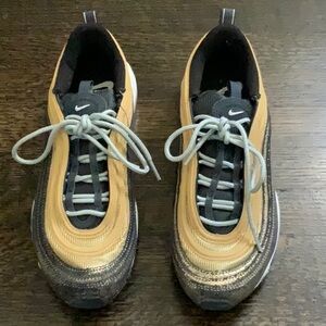 Nike Air Max 97 Sneakers in Gold and Black